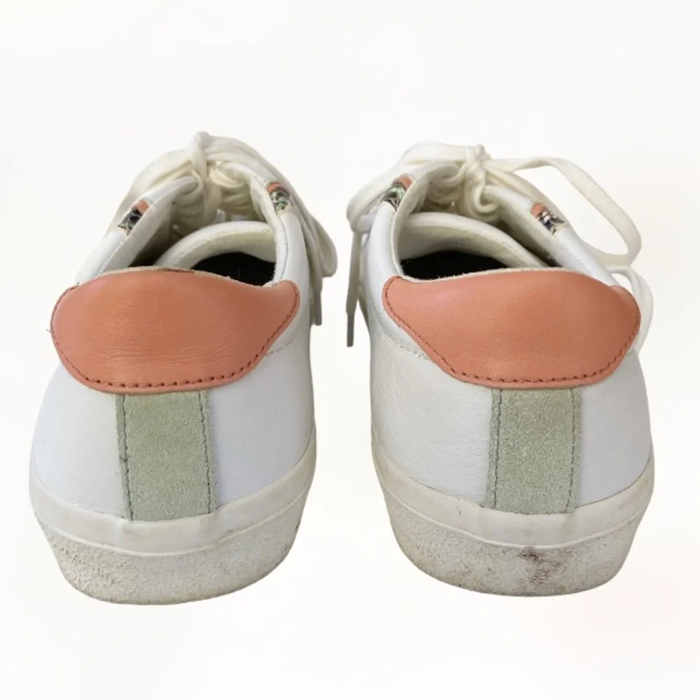 Madewell Sidewalk Low-Top Sneakers Snake Embossed Leather Wave Edition MC693 9M - Picture 6 of 9